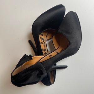 Lanvin Black Satin D-Orsay Pumps Size 38